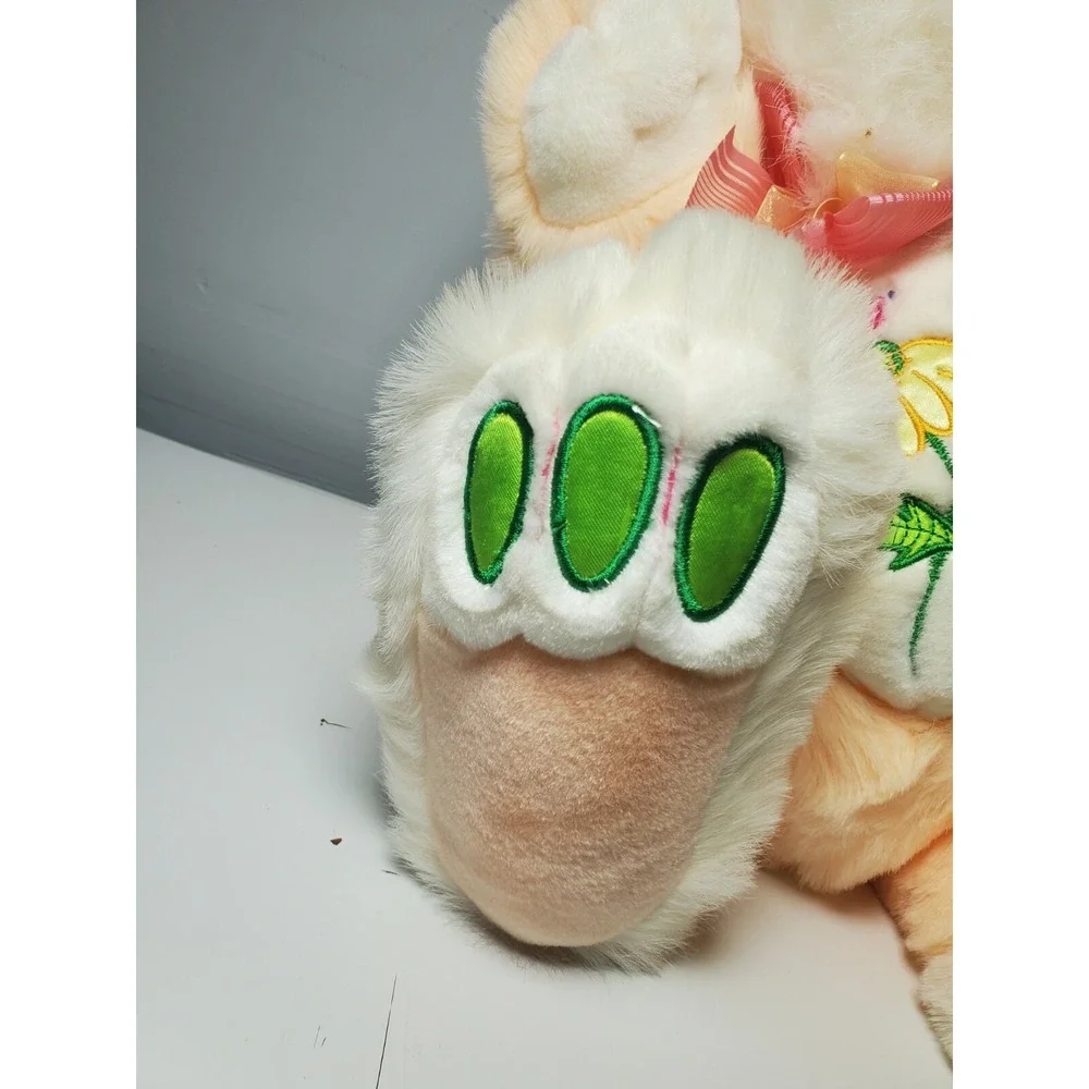 Dan Dee Bunny‎ Rabbit Plush Hoppy Hopster Easter Pink Flowers TB Trading Co RARE